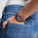 Guess Intricate Iridescent Crystals Purple Dial Purple Steel Strap Watch for Women - GW0401L4 Authentic Buy Shop Now