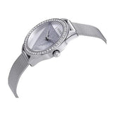 Guess Tri Glitz Quartz Silver Dial Silver Mesh Bracelet Watch For Women - W1142L1 Authentic Buy Shop Now