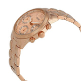 Guess Mini Sunrise Chronograph Quartz Rose Gold Dial Rose Gold Steel Strap Watch For Women - W0448L3 Authentic Buy Shop Now