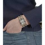 Guess Mod Heavy Metal Silver Dial Silver Steel Strap Watch For Women - W1117L1 Authentic Buy Shop Now