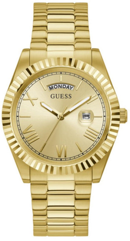 Guess Connoisseur Gold Dial Gold Steel Strap Watch for Men - GW0265G2 Authentic Buy Shop Now