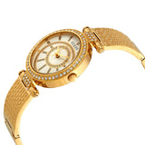 Guess Muse Crystals White Dial Rose Gold Steel Strap Watch For Women - W1008L2 Authentic Buy Shop Now