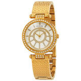 Guess Muse Crystals White Dial Rose Gold Steel Strap Watch For Women - W1008L2 Authentic Buy Shop Now