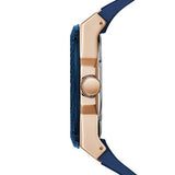 Guess Legacy Chronograph Blue Dial Blue Rubber Strap Watch For Men - W1049G9 Authentic Buy Shop Now