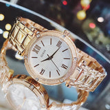 Guess Park Ave White Dial Rose Gold Steel Strap Watch for Women - W0767L3 Authentic Buy Shop Now