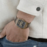 Guess Phoenix Multifunction Blue Dial Brown Leather Strap Watch for Men - GW0202G2 Authentic Buy Shop Now