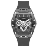Guess Phoenix Multifunction Black Dial Black Rubber Strap Watch for Men - GW0203G3 Authentic Buy Shop Now