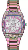 Guess Phoenix Chronograph Crystals Silver Dial Pink Steel Strap Watch For Women - GW0104L4 Authentic Buy Shop Now