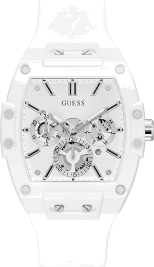 Guess Phoenix Multifunction White Dial White Rubber Strap Watch for Men - GW0203G2 Authentic Buy Shop Now