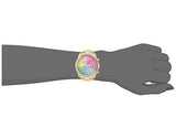 Guess Confetti Chronograph Rainbow Dial Gold Steel Strap Watch For Women - GW0483L4 Authentic Buy Shop Now