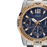 Guess Commander Chronograph Blue Dial Two Tone Steel Strap Watch for Men - GW0056G5 Authentic Buy Shop Now