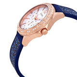 Guess Swirl Analog Quartz White Dial Blue Rubber Strap Watch for Women - W1096L4 Authentic Buy Shop Now