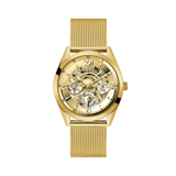 Guess Tailor Multifunction Gold Dial Gold Mesh Bracelet Watch for Men - GW0368G2 Authentic Buy Shop Now