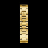 Guess Tri Glitz Quartz Diamonds Gold Dial Gold Mesh Bracelet Watch For Women - W1142L2 Authentic Buy Shop Now