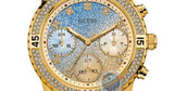 Guess Confetti Diamonds Gold Dial Gold Steel Strap Watch for Women - W0774L2 Authentic Buy Shop Now