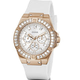 Guess Venus Diamonds White Dial White Rubber Strap Watch for Women - GW0118L4 Authentic Buy Shop Now
