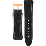 Guess Rigor Analog Black Dial Black Leather Strap Watch For Men - W0040G4 Authentic Buy Shop Now