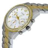Guess Mini Spectrum Analog Silver Dial Two Tone Steel Strap Watch For Women - W0122L2 Authentic Buy Shop Now