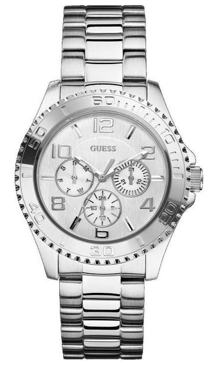 Guess BFF Multifunction Silver Dial Silver Steel Strap Watch for Women - W0231L1 Authentic Buy Shop Now