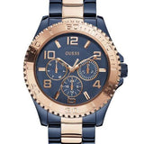 Guess BFF Multifunction Blue Dial Two Tone Steel Strap Watch for Women - W0231L6 Authentic Buy Shop Now