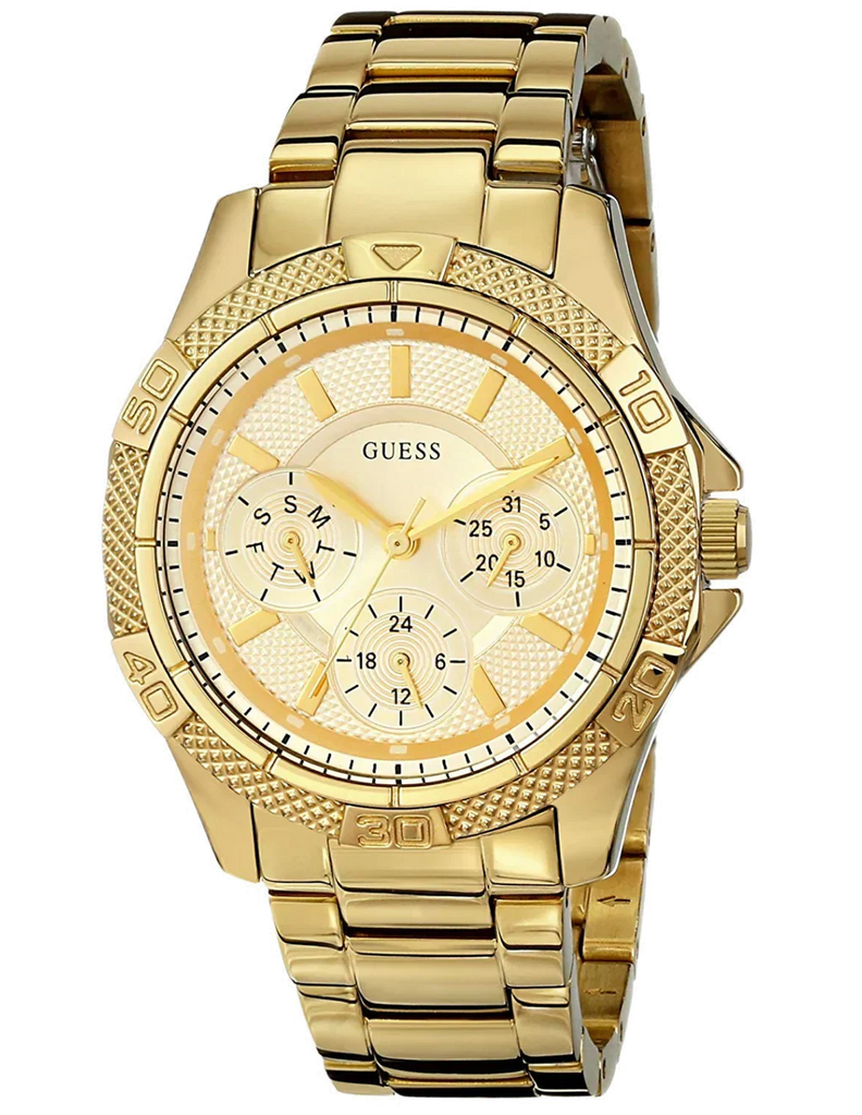 Guess Mini Phantom Diamonds Gold Dial Gold Steel Strap Watch for Women - W0235L5 Authentic Buy Shop Now