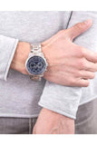 Guess Horizon Chronograph Quartz Blue Dial Silver Steel Strap Watch for Men - W0379G6 Authentic Buy Shop Now