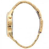 Guess Horizon Chronograph Black Dial Gold Steel Strap Watch For Men - W0379G4 Authentic Buy Shop Now