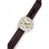 Guess Horizon Chronograph White Dial Brown Leather Strap Watch For Men - W0380G2 Authentic Buy Shop Now