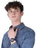 Guess Force Blue & Rose Gold Dial Blue Silicone Strap Watch For Men - W0674G2 Authentic Buy Shop Now