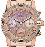Guess Confetti Pink Dial Rose Gold Steel Strap Watch For Women - W0774L3 Authentic Buy Shop Now