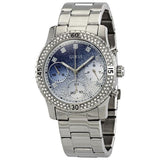 Guess Confetti Diamonds Blue Dial Silver Steel Strap Watch for Women - W0774L6 Authentic Buy Shop Now