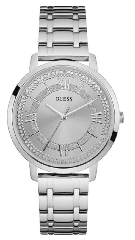 Guess Montauk Silver Dial Stainless Steel Watch For Women - W0933L1 Authentic Buy Shop Now