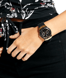 Guess Black Dial Black Rubber Strap Watch For Women - W1053L7 Authentic Buy Shop Now