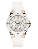 Guess Overdrive Analog White Dial White Rubber Strap Watch for Women - W10614L2 Authentic Buy Shop Now