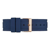 Guess Confetti Diamonds Gold Dial Blue Rubber Strap Watch For Women - W1098L6 Authentic Buy Shop Now