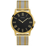 Guess Richmond Quartz Black Dial Two Tone Mesh Bracelet Watch For Women - W1179G2 Authentic Buy Shop Now