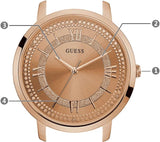Guess Montauk Rose Gold Dial Rose Gold Steel Strap Watch For Women - W0933L3 Authentic Buy Shop Now