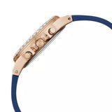 Guess Moonlight Diamonds White Dial Blue Rubber Strap Watch for Women - GW0257L3 Authentic Buy Shop Now
