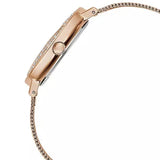 Guess Iconic Diamonds Rose Gold Dial Rose Gold Mesh Bracelet Watch For Women - GW0477L3 Authentic Buy Shop Now