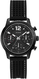 Guess Marina Chronograph Black Dial Black Rubber Strap Watch for Women - W1025L3 Authentic Buy Shop Now