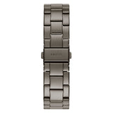 Guess G Twist Diamonds Purple Dial Black Steel Strap Watch For Women - W1201L4 Authentic Buy Shop Now