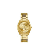 Guess G-Twist Gold Dial Gold Steel Strap Watch for Women - W1082L2 Authentic Buy Shop Now