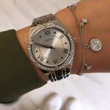 Guess Cosmo Diamonds Silver Dial Silver Steel Strap Watch For Women - GW0033L1 Authentic Buy Shop Now