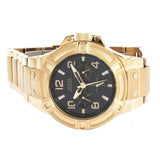 Guess Rigor Multi Function Black Dial Rose Gold Steel Strap Watch For Men - W0218G3 Authentic Buy Shop Now