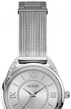 Guess Whisper Silver Dial Silver Mesh Bracelet Watch for Women - W1084L1 Authentic Buy Shop Now