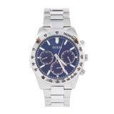Guess Altitude Chronograph Blue Dial Silver Steel Strap Watch for Men - GW0329G1 Authentic Buy Shop Now