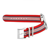Gucci G Timeless Quartz Red Dial Two Tone NATO Strap Watch For Men - YA1264070 Authentic Buy Shop Now