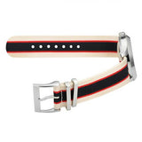 Gucci G Timeless Quartz White Dial Two Tone NATO Strap Watch For Men - YA1264071 Authentic Buy Shop Now