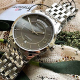 Tissot T Classic T One Automatic Grey Dial Silver Steel Strap Watch For Men - T038.430.11.067.00 Authentic Buy Shop Now