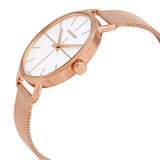 Calvin Klein Even White Dial Rose Gold Mesh Bracelet Watch for Women - K7B21626 Authentic Buy Shop Now